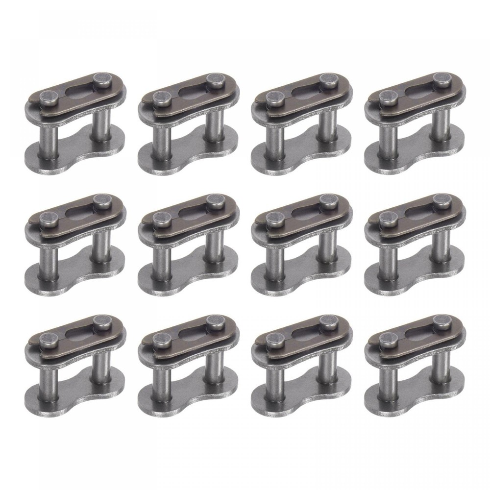 uxcell 16Pcs #40 Chain Master Connector Link Roller, 1/2" Pitch Carbon
