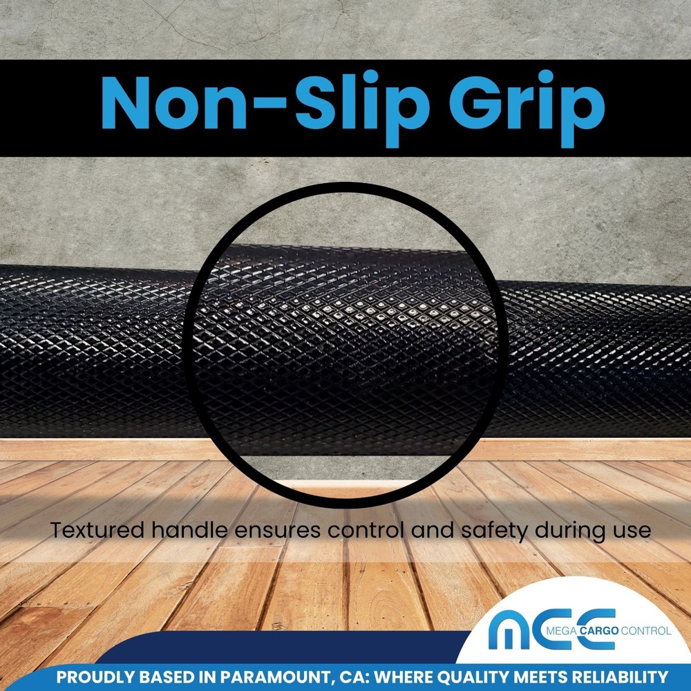 2 Pack Black Coated 32" Standard Winch Bar for Flatbed Trailer Tie Down Strap