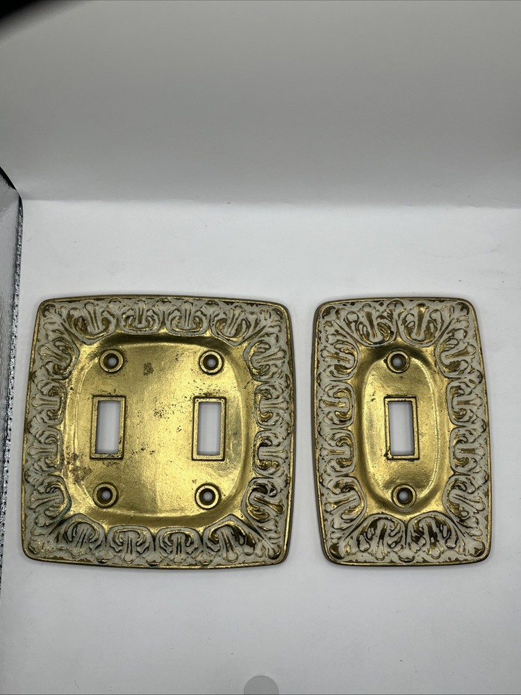 70’s Vintage Metal Switch Covers