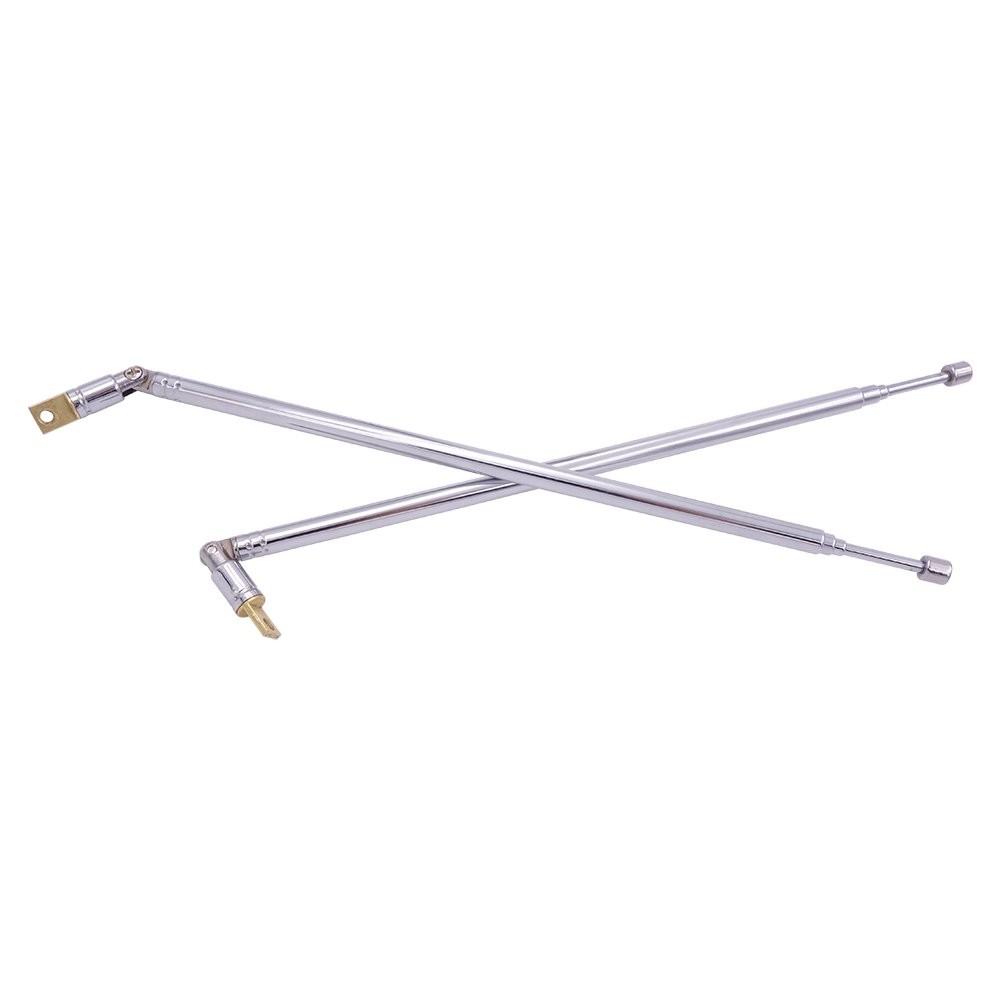 FM Radio Antenna, 2-Pack Telescopic AM Antenna Replacement Silver