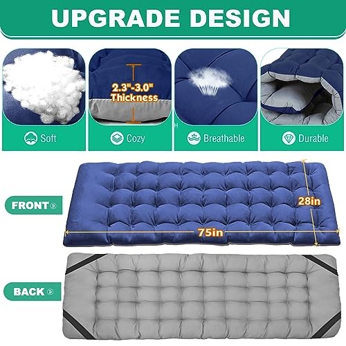 Folding Camping Cot, Extra Wide Heavy Duty Sleeping 1 Oversized Slate Gray