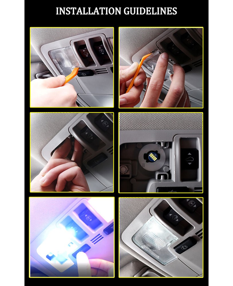 11PCS White Interior LED Lights Bulbs Package Kit For 2010-2013 Mazda 3 + TOOL