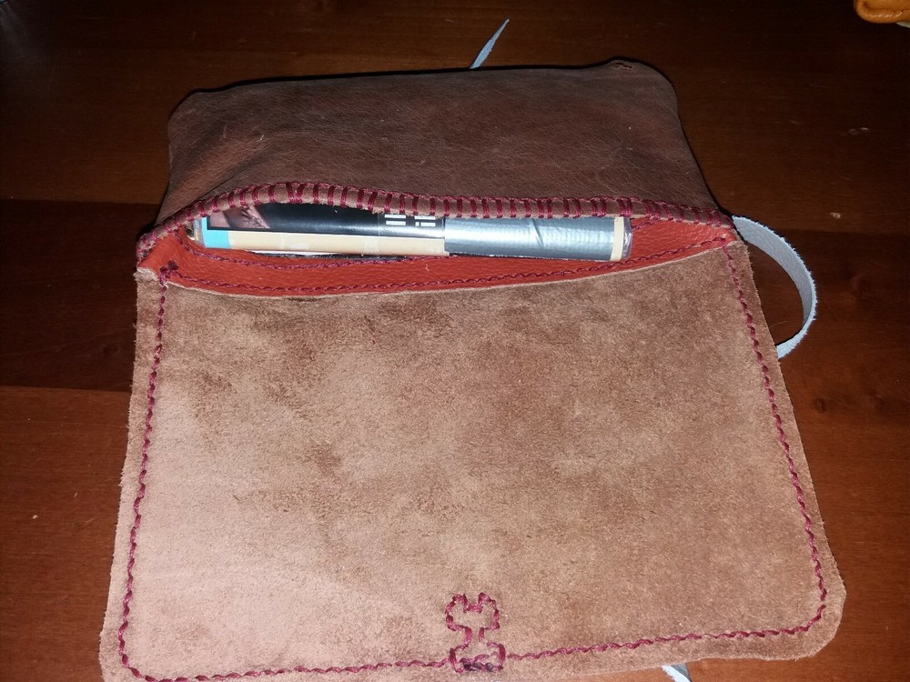 Hand Stitched Leather Tobacco Holder