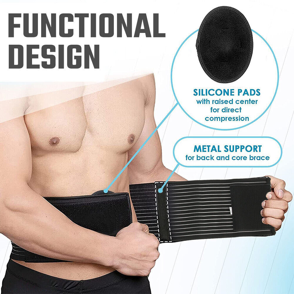 Umbilical Hernia Belt - Abdominal Support Binder with One Compression Pad Unisex