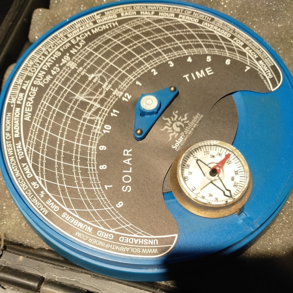 Solar Pathfinder Site Analysis Tool Kit with Tripod PlasticStorage Carry Case