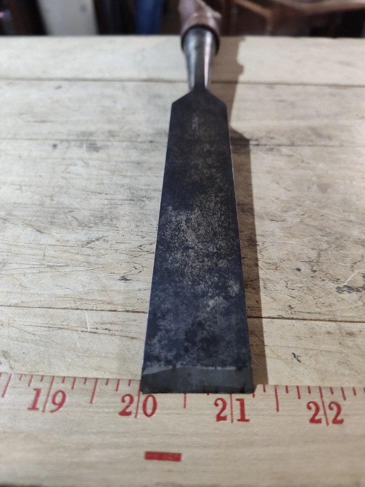 Antique Geo Parr 1-1/4" Square Edge Socket Chisel Timber Framing