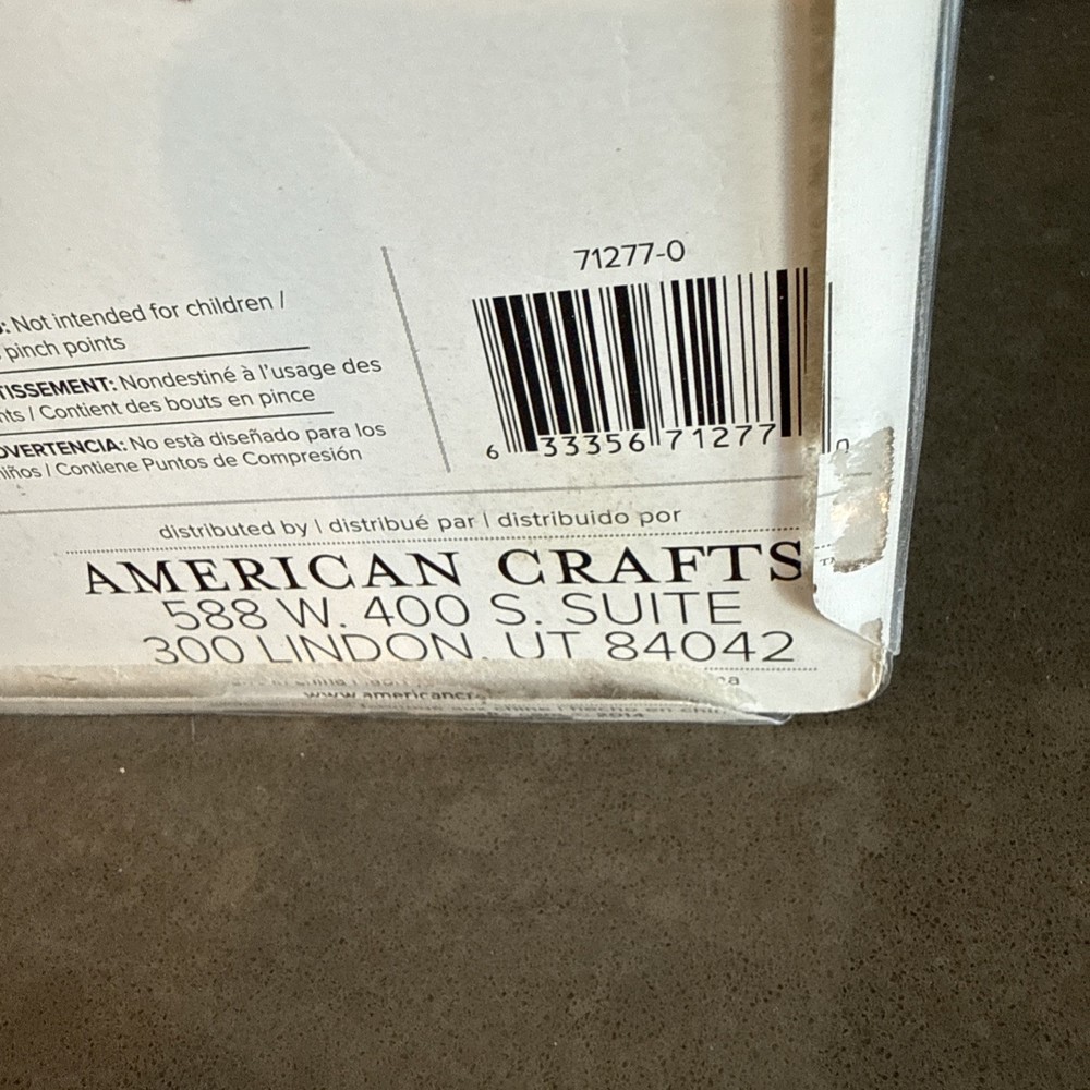 American Crafts Envelope Punch Board New