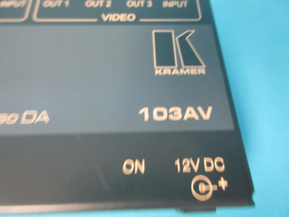 KRAMER TOOLS 103AV 1:3 AUDIO-STEREO/VIDEO DA DISTRIBUTION AMPLIFIER MINT