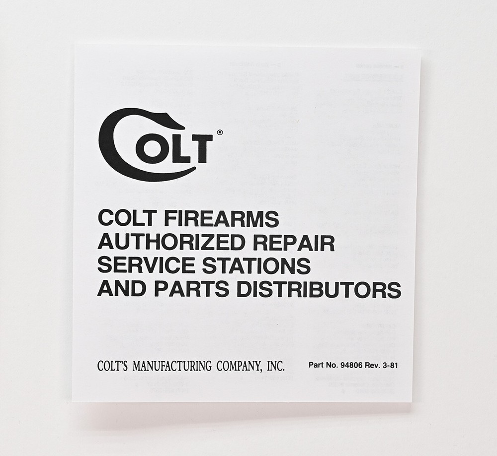 Colt Python 1985-1989 6-8 Inch 150 Yr Anniversary Maroon Box Plus