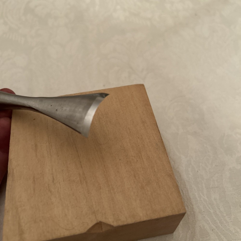 Custom Forged Long Neck Socket Gouge Chisel # 7 / 30mm Fishtail Guaranteed Sharp