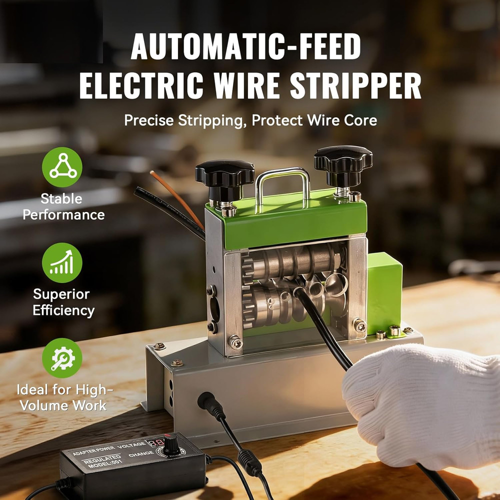 Electric Wire Stripping Machine, 0.06''-0.67'' Automatic Wire Stripper Machine w