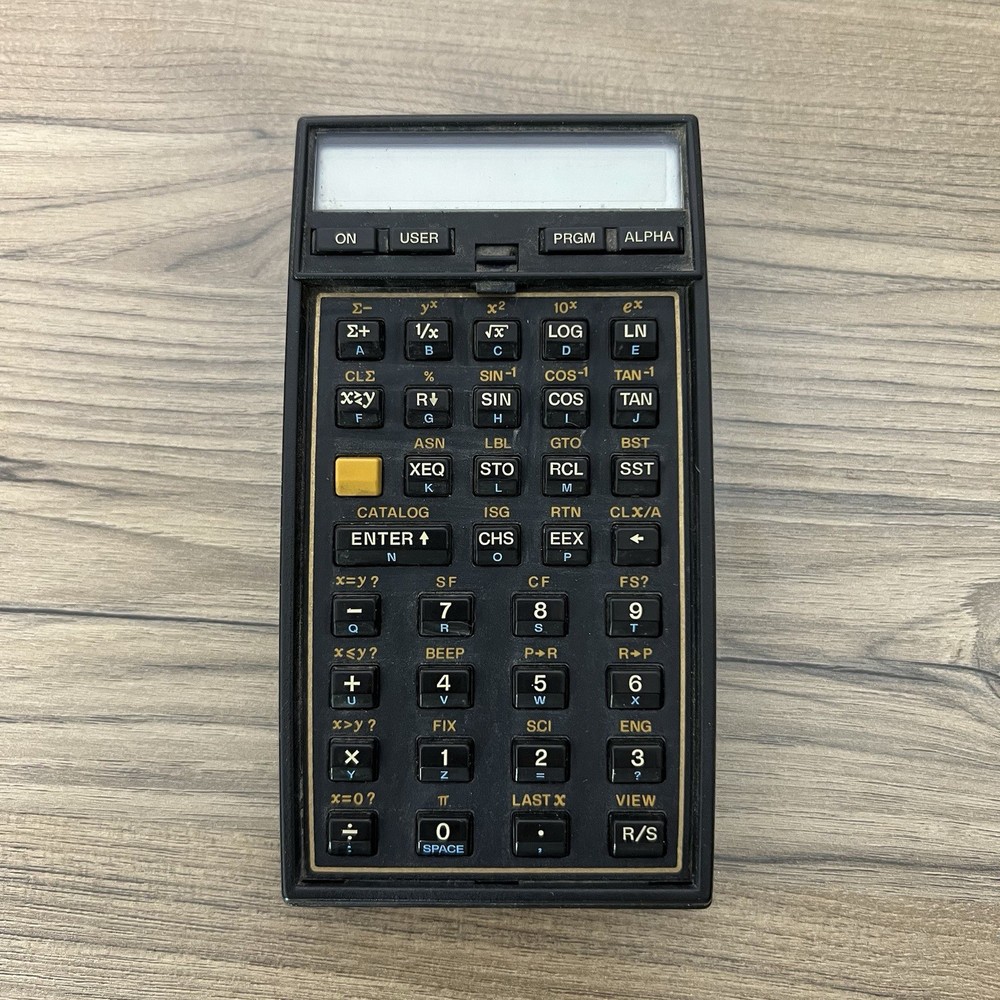 Vintage Hewlett Packard HP-41CV Handheld Programmable Scientific Calculator