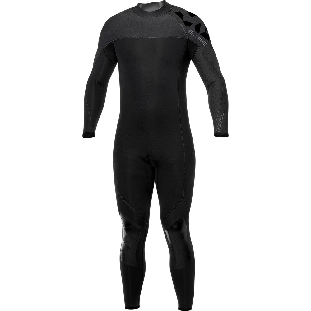 BARE Revel Multi-Sport Wetsuit, Flexible Neoprene Blend, Anatomical 3D Pattern,