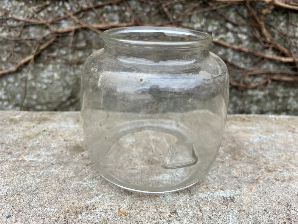 Antique lamp glass globe.