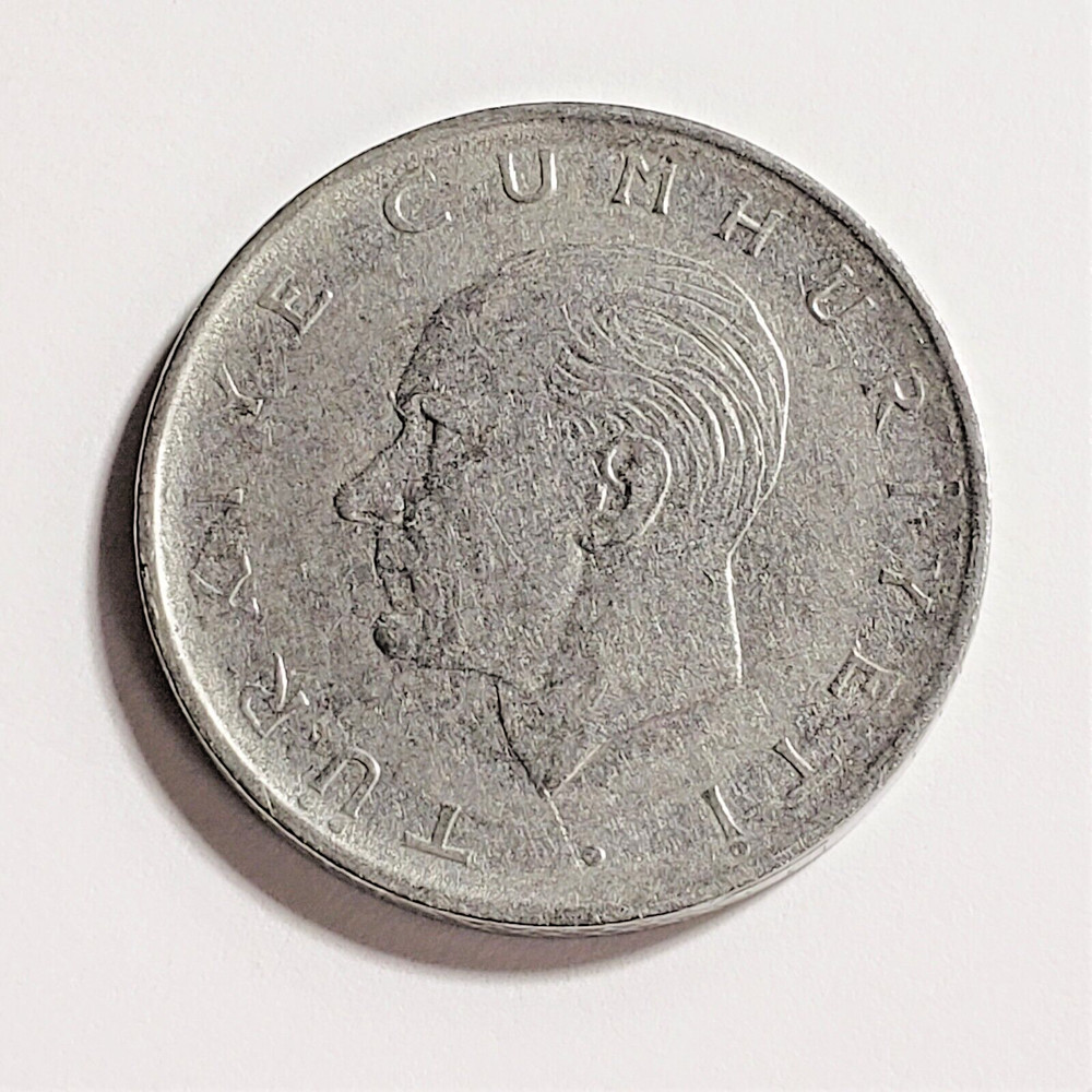 1971 Turkey 1 Lira, KM# 889a
