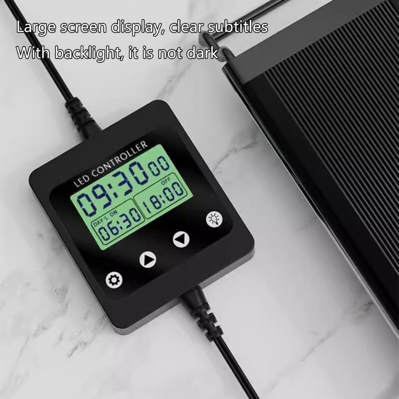 Light Timer Simulates Sunrise & Sunset Controller With LCD Display For Fish Tank
