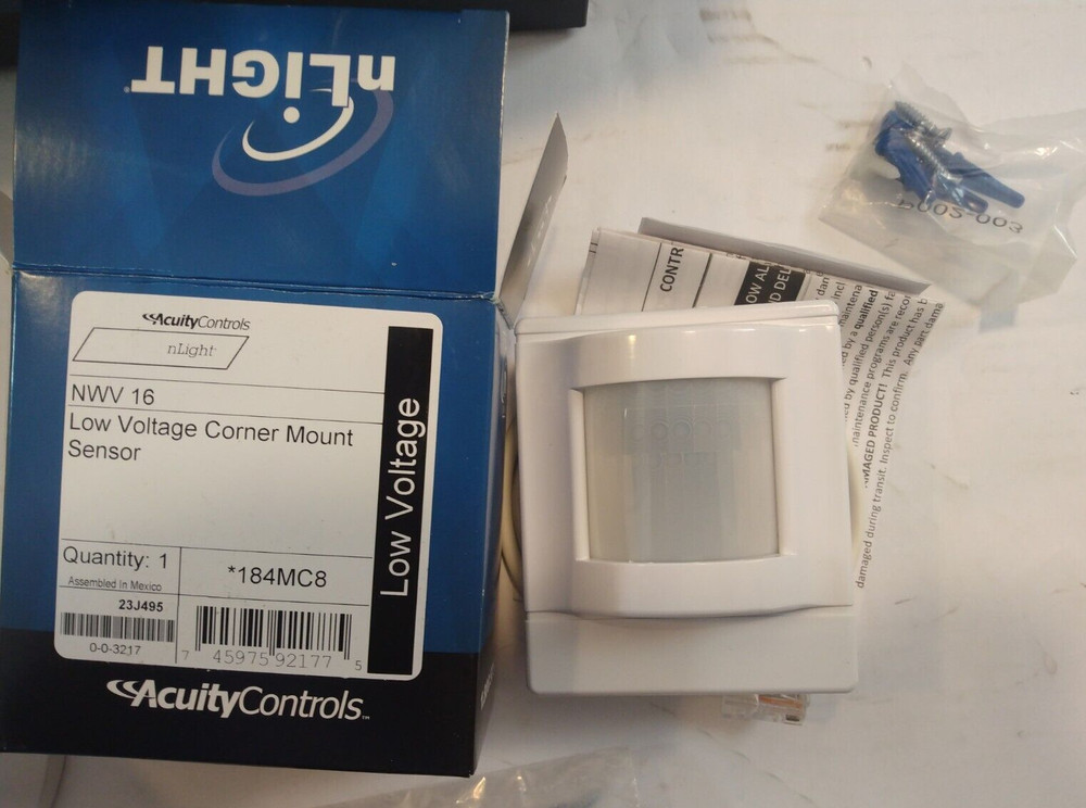 ACUITY CONTROLS NWV-16 LOW VOLTAGE CORNER MOUNT SENSOR KIT