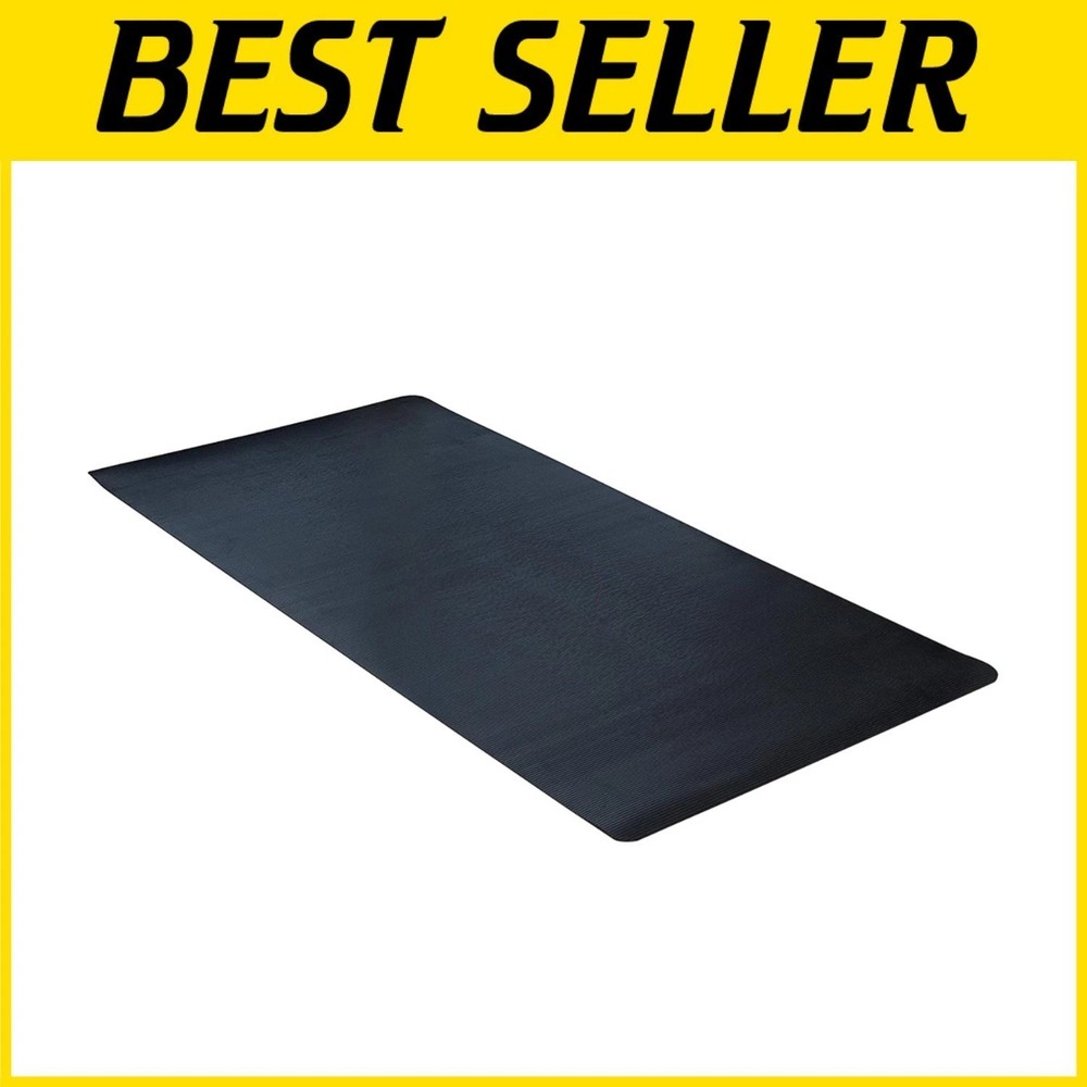 Commercial-Grade Black Rubber Scraper Mat