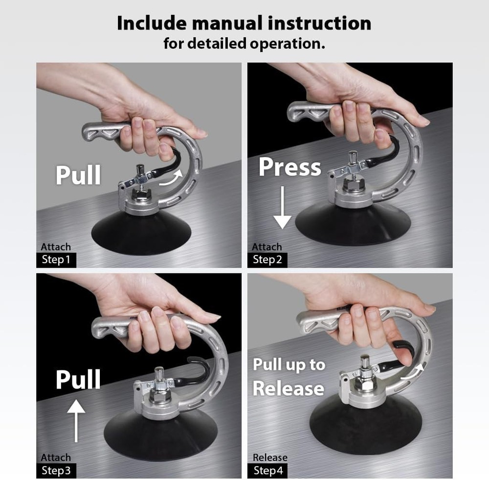 Powerful Suction Cup Aluminum Dent Puller - 2.95 inches