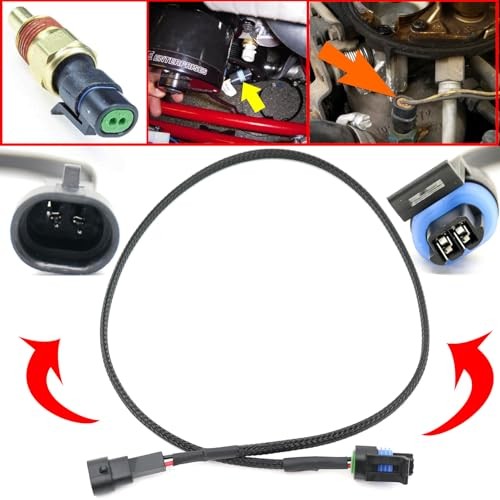 24" CTS Coolant Temperature Sensor Extension Harness Connector Fit Most 2 Wire