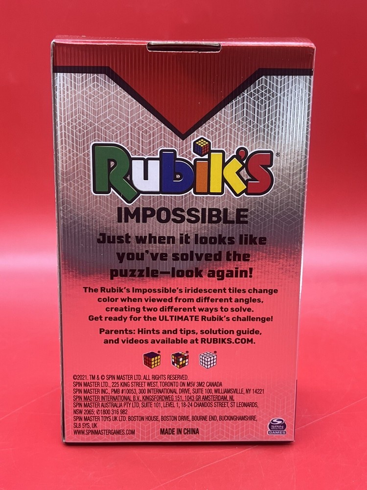 Rubik’s Impossible, The Original 3x3 Cube Advanced Difficulty Puzzle Game NEW
