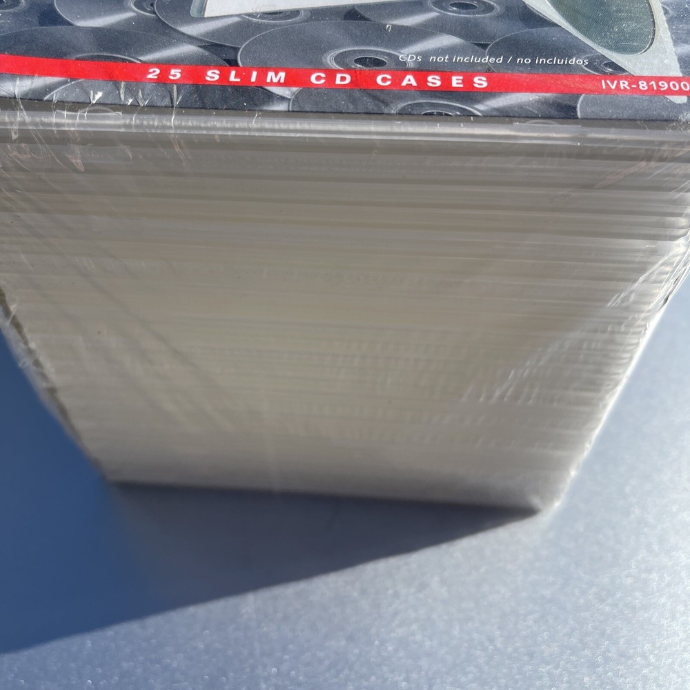 Innovera Slim CD Case Clear 25/Pack 81900