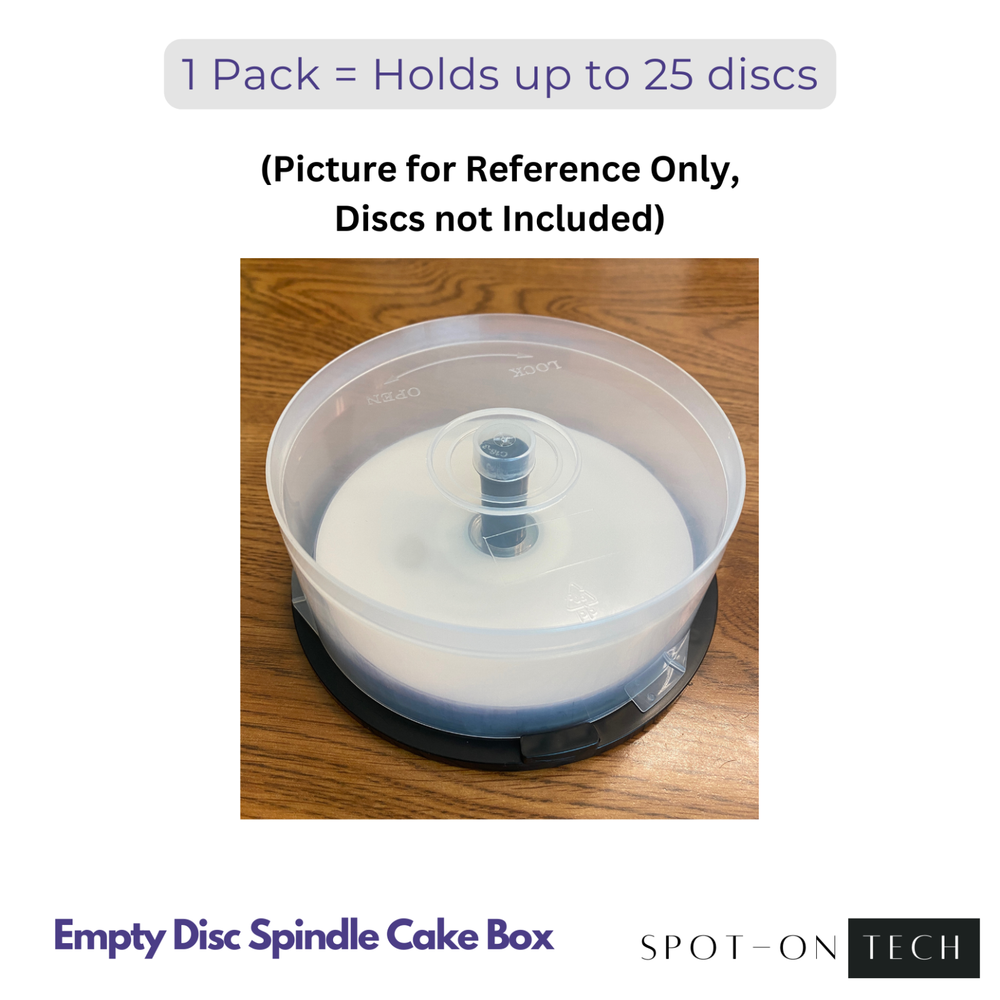 Thirty (30) Empty CD DVD BluRay Storage Cake Box Case with Spindle