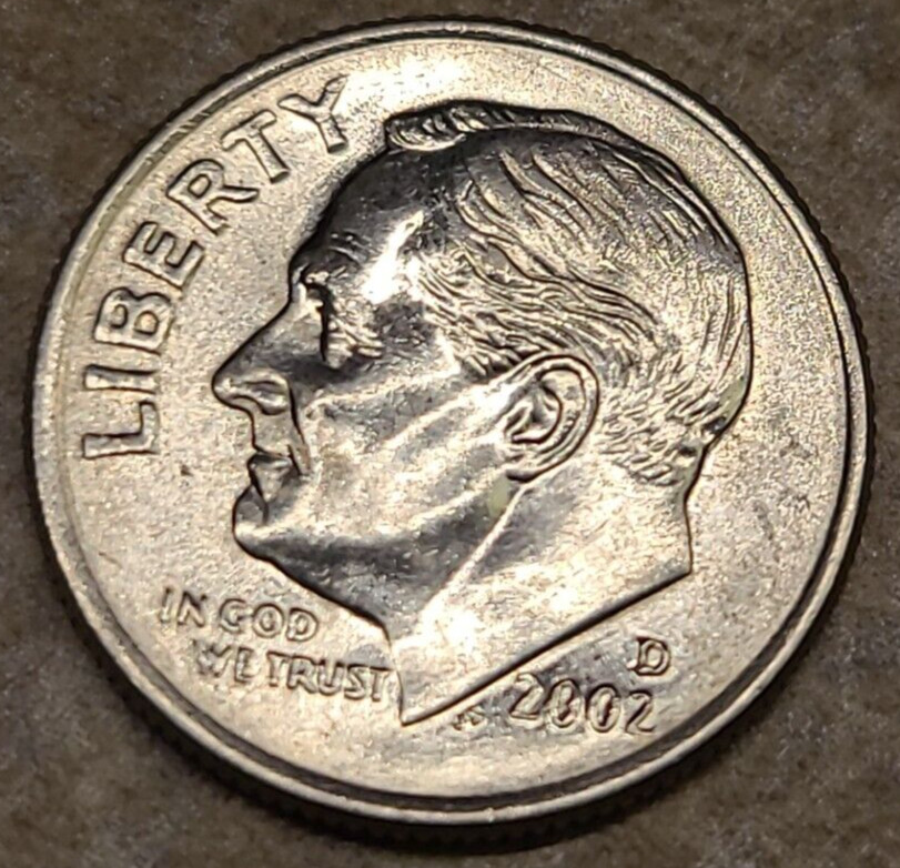 2002 D Roosevelt Dime Clad ** ON HAND **