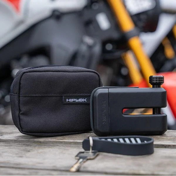 HIPLOK MD1000 DISC LOCK ALL BLACK MOTORCYCLE SECURITY