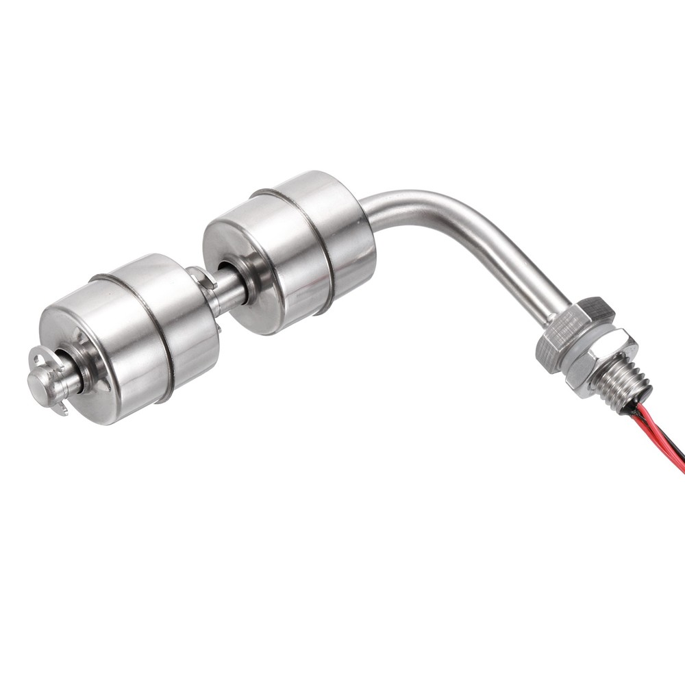 Float Switch 110mm Rod 0.5A Horizontal Double Float for Pump/Alarm 1 Pcs