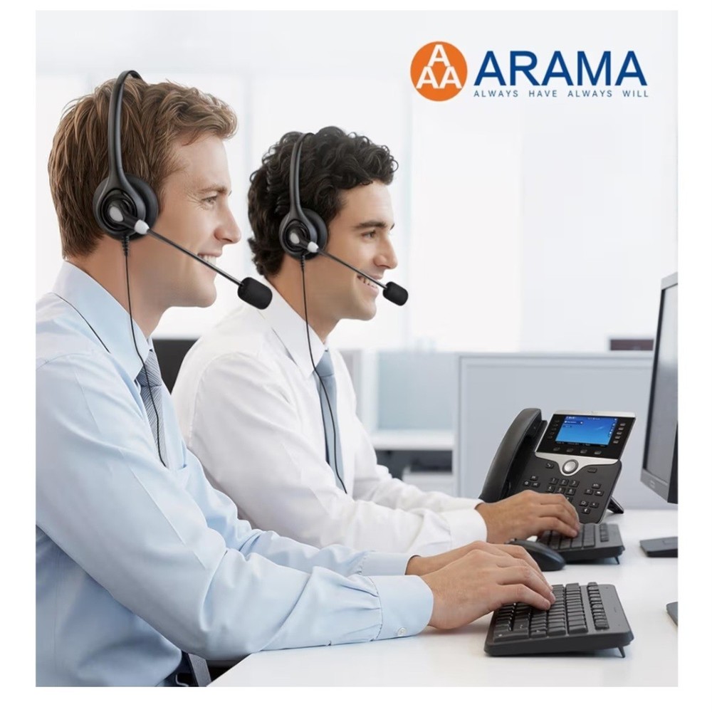 Call Center Headset With Phone Jack Arama