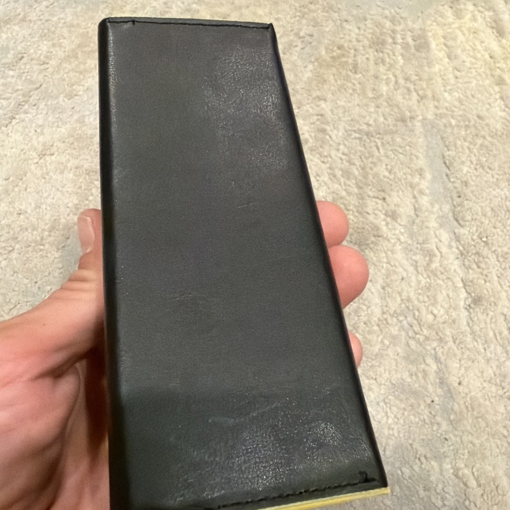 FENDI Eyeglasses Case (only) Medium Black Peach Colored lining