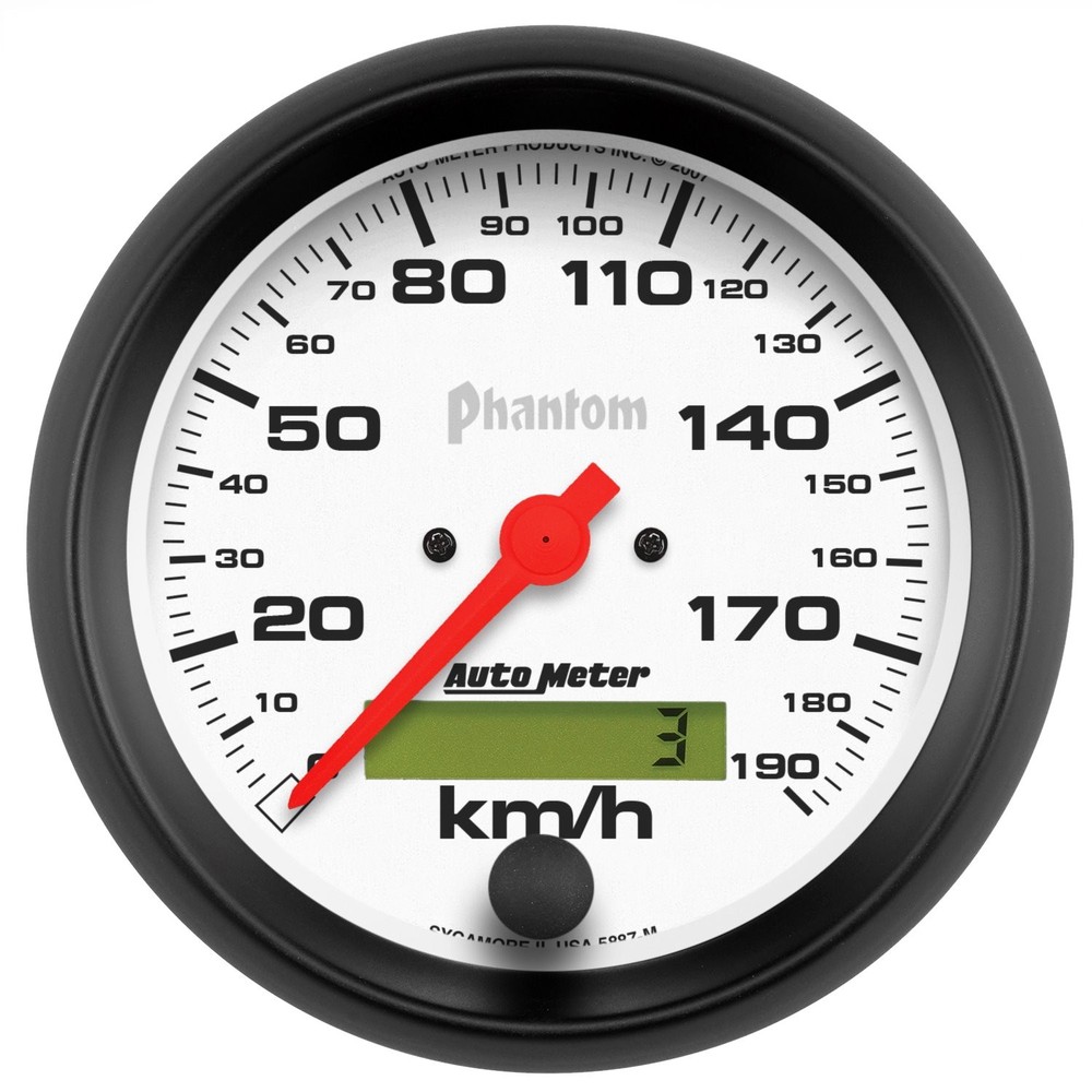 Auto Meter 5887-M Phantom Programmable Speedometer