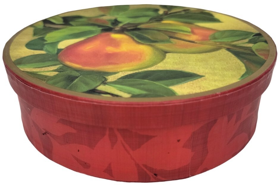 Harry & David 6.5 in Round Pear Kitchen Art Empty Gift Box