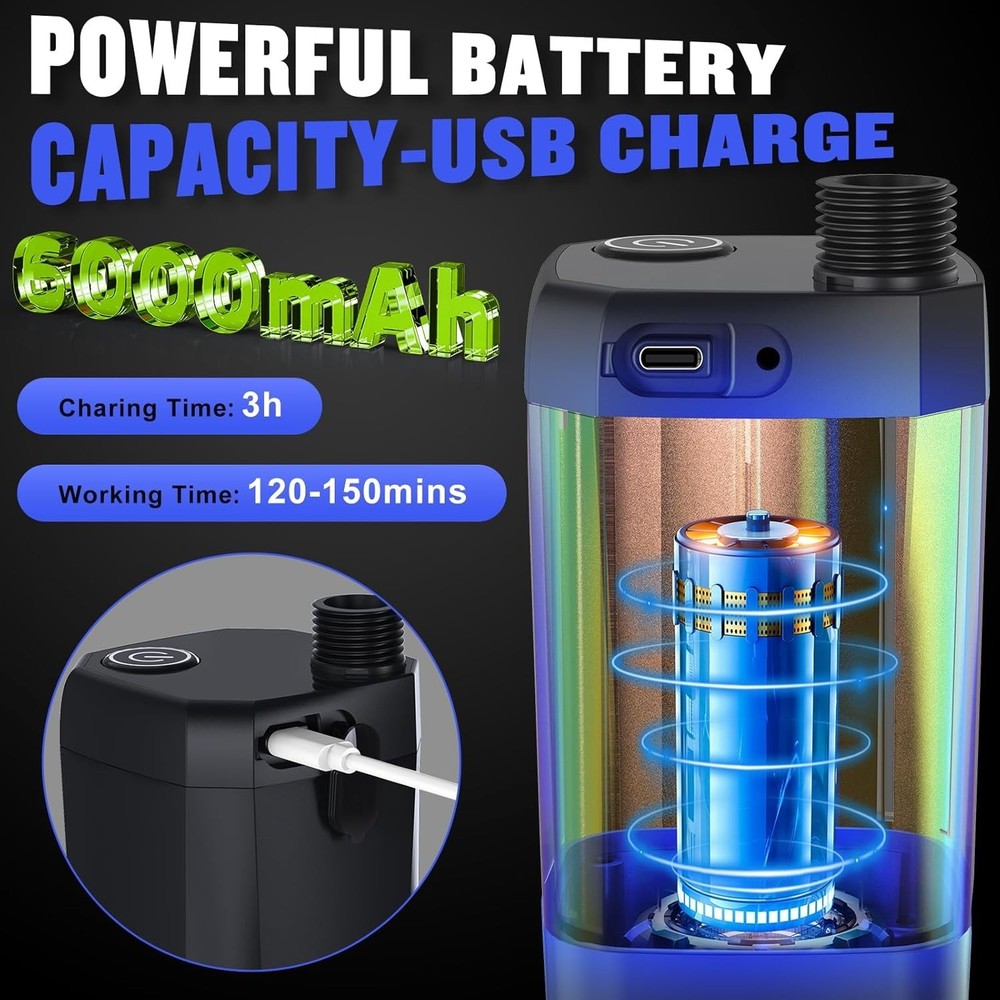 Versatile Waterproof Camping Shower Kit - Rechargeable & Adjustable Spray Modes