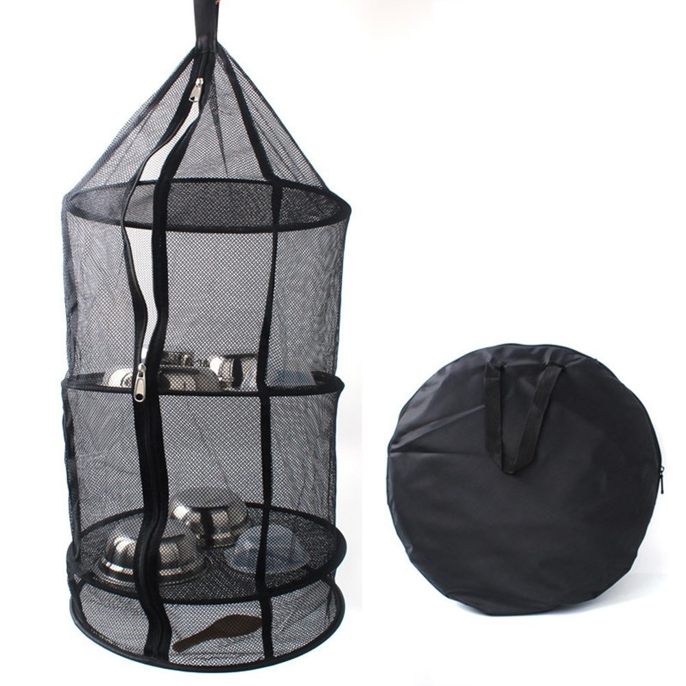 Foldable Drying Net for Vegetables Mesh Collapsible Hanging Dryer