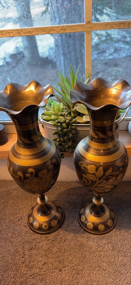 Solid Brass Vases For The Pear