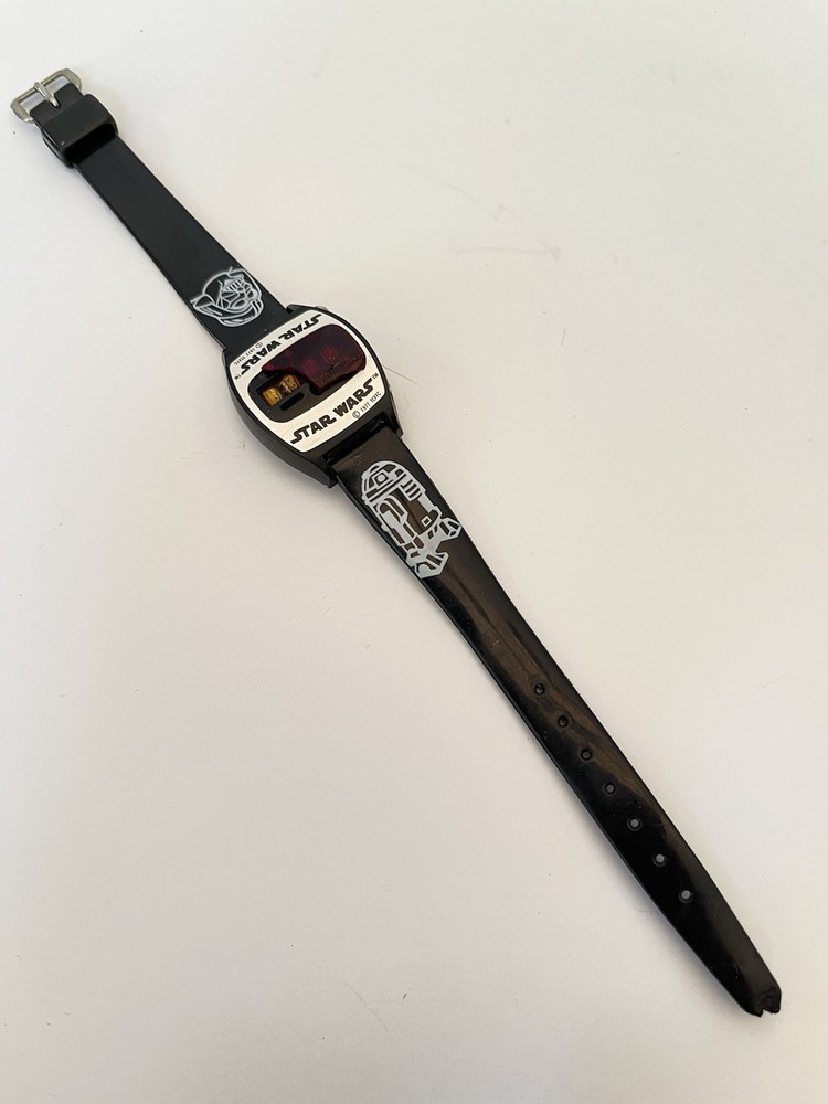 1977 Star Wars Texas Instruments Microelectronic Digital Damaged Watch & Case