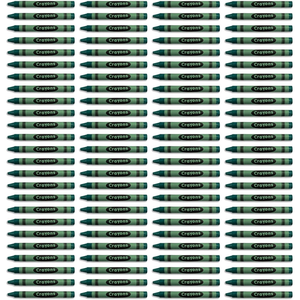 Premium Green Crayon Bulk Value Pack Pack of 100