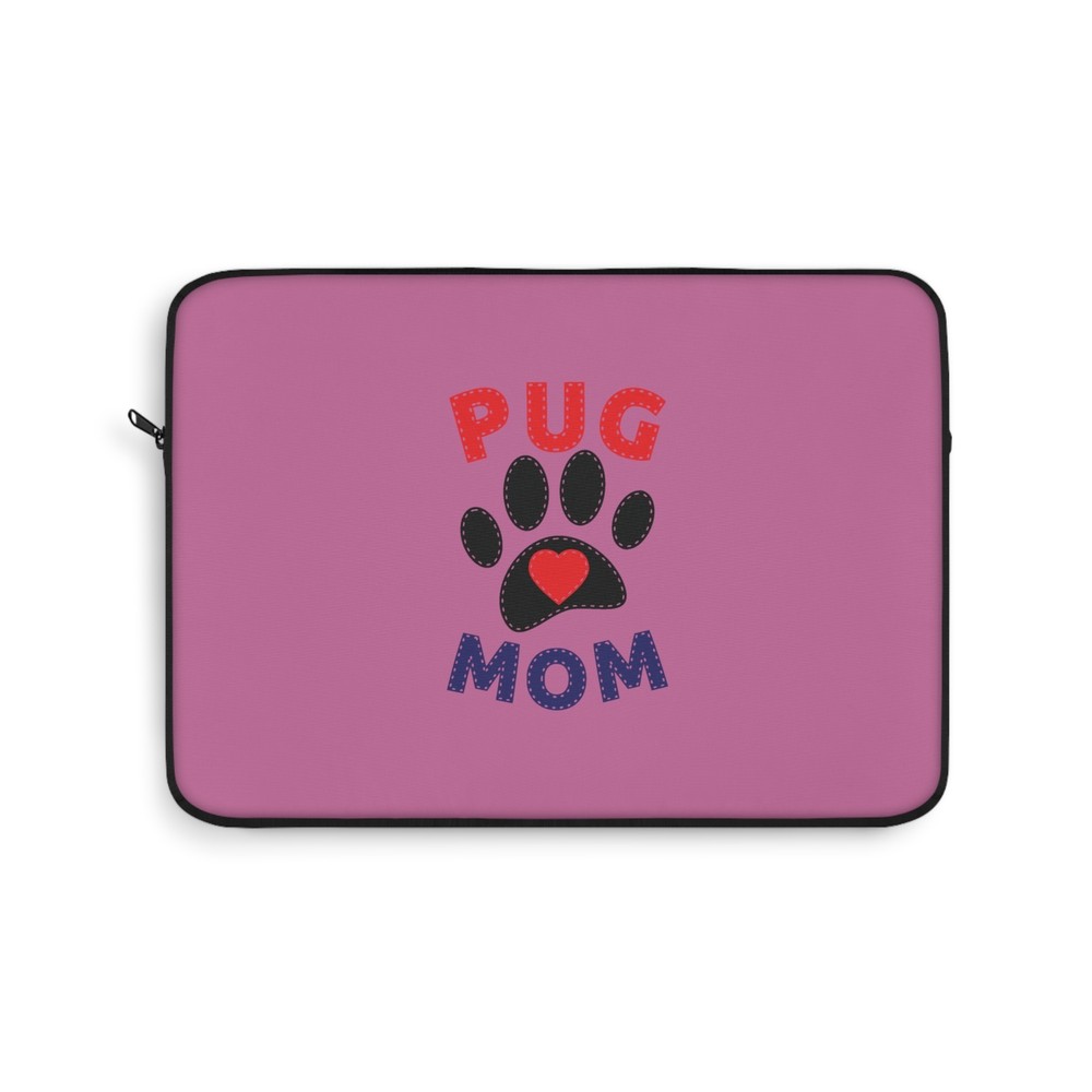 Pug Mom Cute Laptop Sleeve