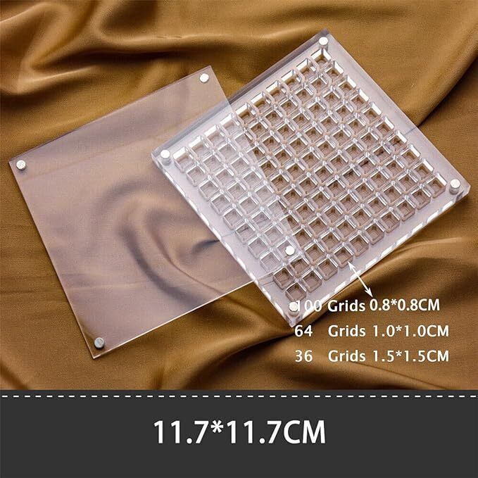 Acrylic Magnetic Seashell Display Box, 36/64/100 Grids Seashell Display Box