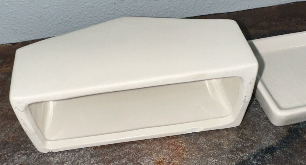 Boston Warehouse Lidded Butter Dish, Welcome
