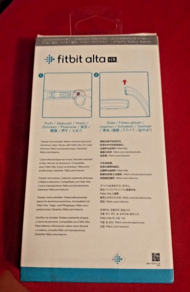 3 Fitbit Alta/Alta HR Accessory Bands. S/P