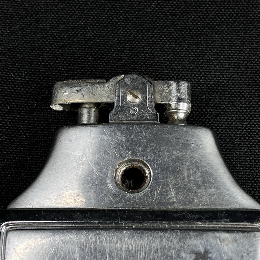 Vintage Ronson Combo Silver Cigarette Case With Lighter