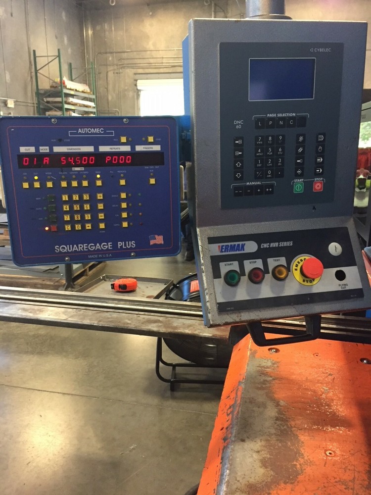 ERMAK Model CNCHVR 10' x 1/4" Hydraulic Variable Rake Shear