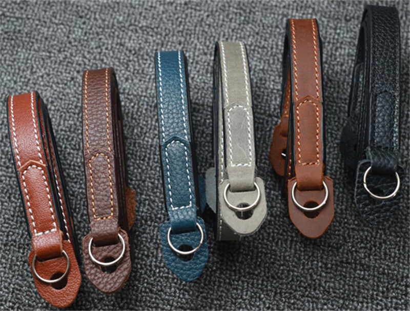 Funper Handmade Genuine Leather Camera Strap Retro Grip 90cm Length 1.5cm Width