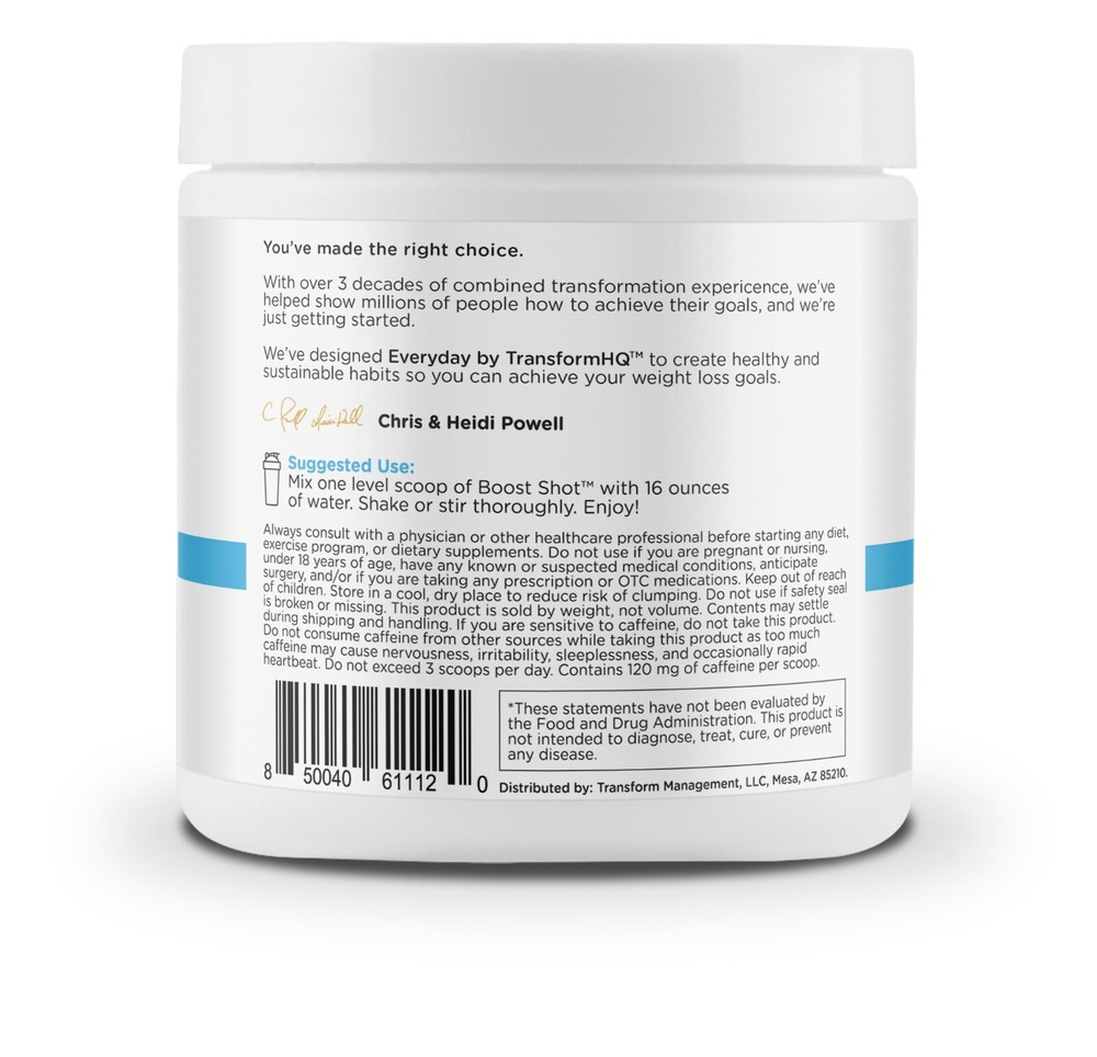 TransformHQ Everyday Boost Shot 28 Servings (Raspberry Lemonade)