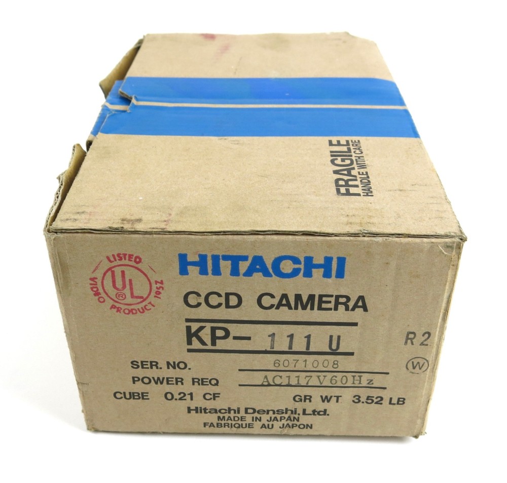 Hitachi CCD Camera Television KP-111U Solid State CCTV - NEW