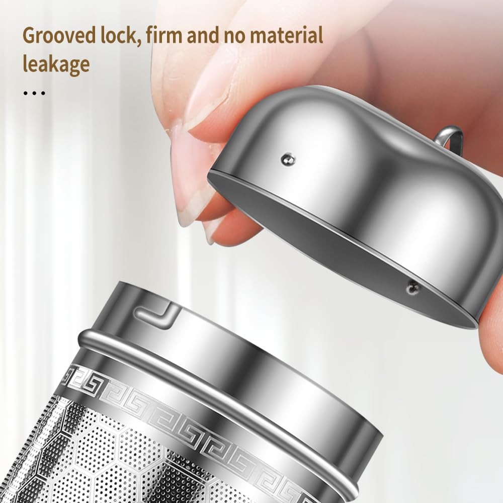 2 Pack Tea Infuser with Drip Tray, Extra Fine Mesh Tea Infusers for Loose Tea...