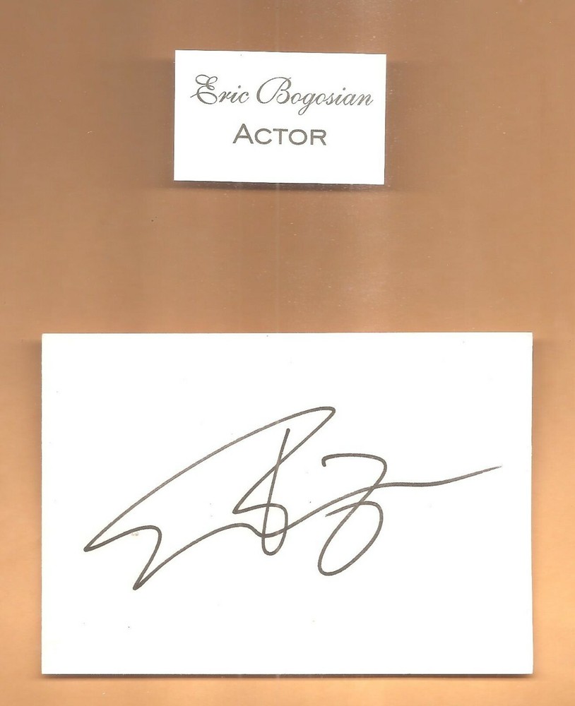 ERIC BOGOSIAN - AUTOGRAPHED 4x6 CARD